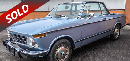 SOLD - BMW 2002 Baur Cabriolet Targa 1973 Fjord Blau kaufen