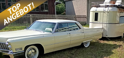 FOR SALE - Cadillac Calais Sedan 1967 + Nagetusch Wohnwagen Wohnanhänger 1969 Komplettgespann - Verkauf